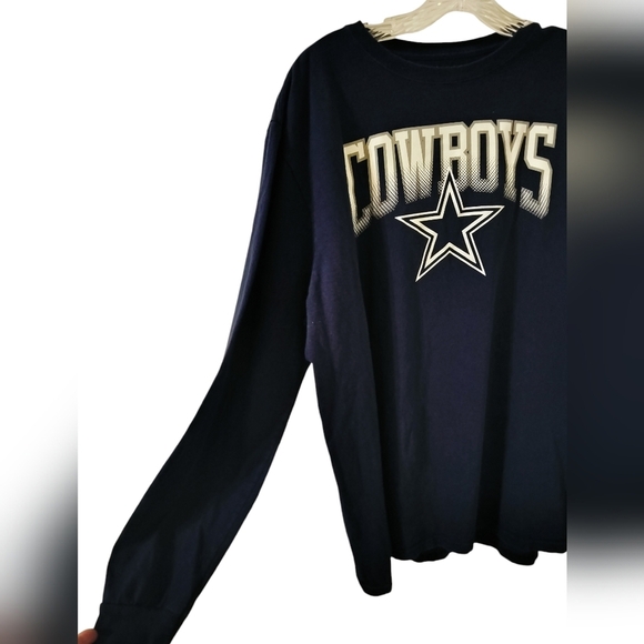 M457) Dallas Cowboys Authentic Long Sleeve Cotton Pullover Tee Size XL - Picture 2 of 7